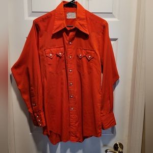 Vintage Rockmount Ranch Wear diamond pearl snap cowboy shirt